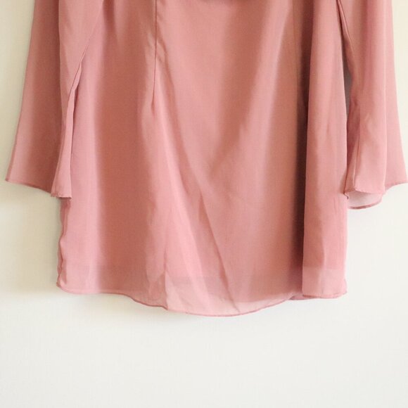 Princess Polly Women's Blush Pink US 12 Square Neck Long Sleeve Midi Party Dress - Picture 9 of 13